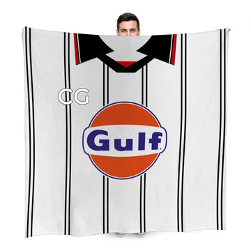 Swansea - 1995 Home Shirt - Personalised Retro Fleece Blanket
