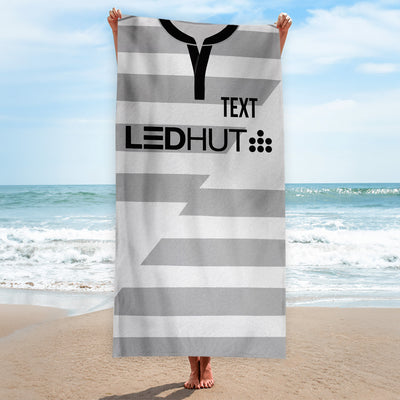 Salford 2016 Away Shirt - Personalised Lightweight, Microfibre Retro Beach Towel - 150cm x 75cm