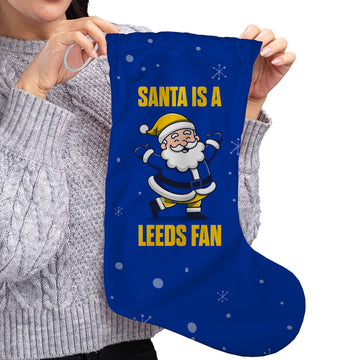 Santa is a Leeds Fan - Christmas Stocking