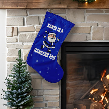 Santa is a Rangers Fan - Christmas Stocking