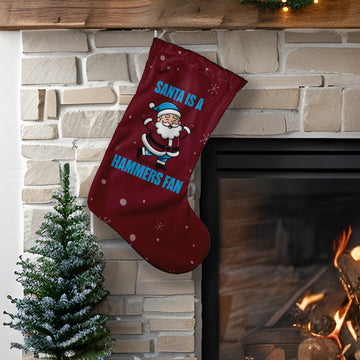 Santa is a Hammers Fan - Christmas Stocking
