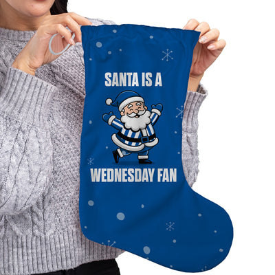 Santa is a Wednesday Fan - Christmas Stocking