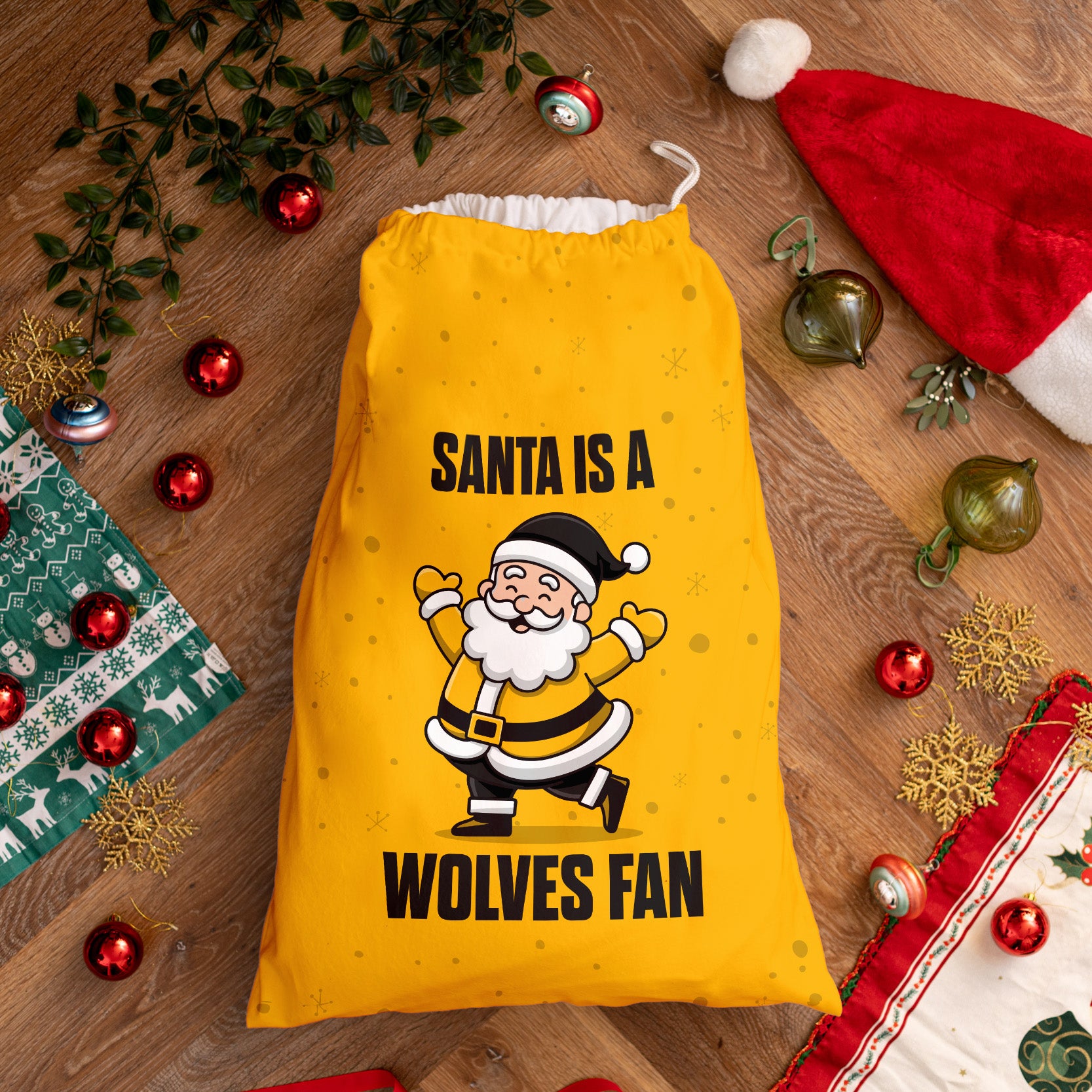 Santa is a Wolverhampton Fan - Santa Sack