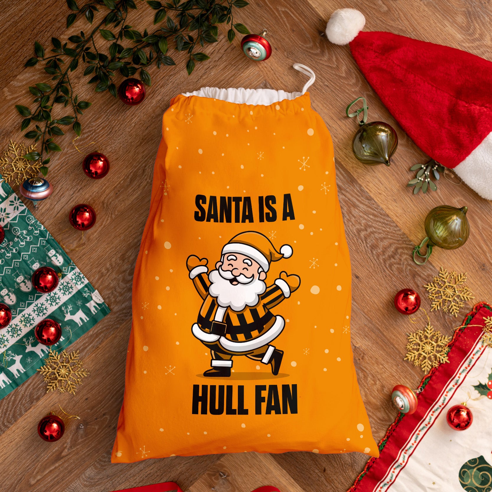 Santa is a Hull Fan - Santa Sack