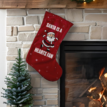Santa is a Hearts Fan - Stocking