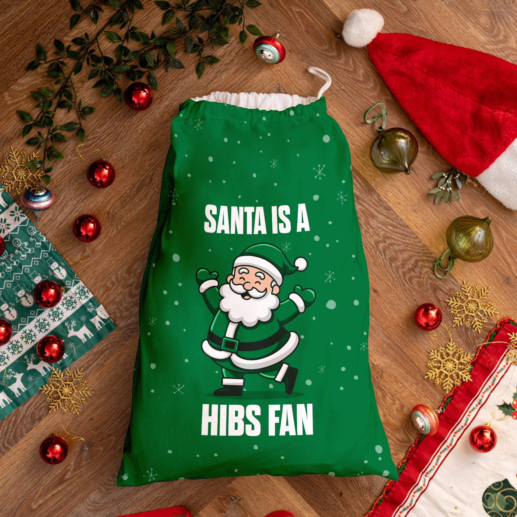 Santa is a Hibernian Fan - Santa Sack