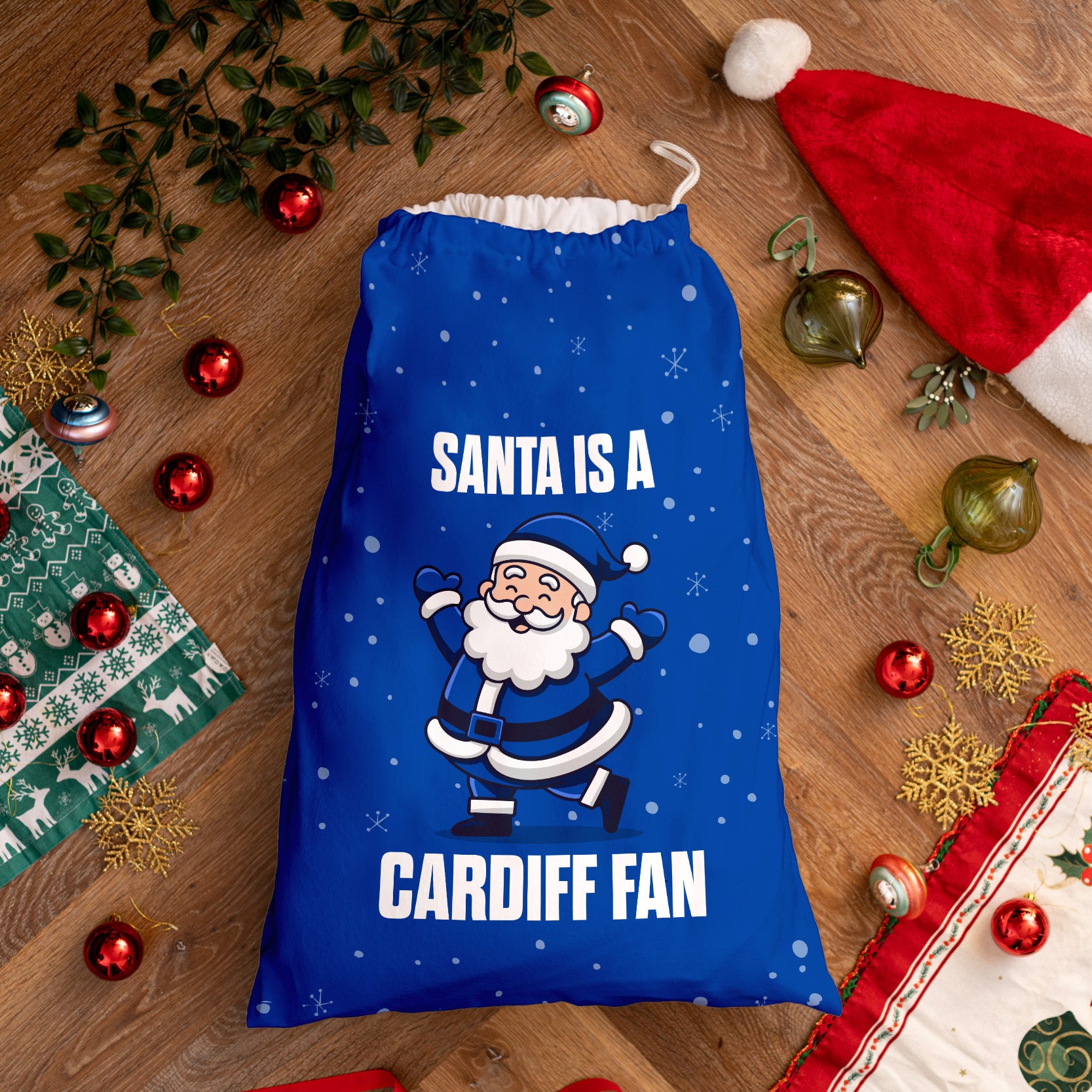 Santa is a Cardiff Fan - Santa Sack