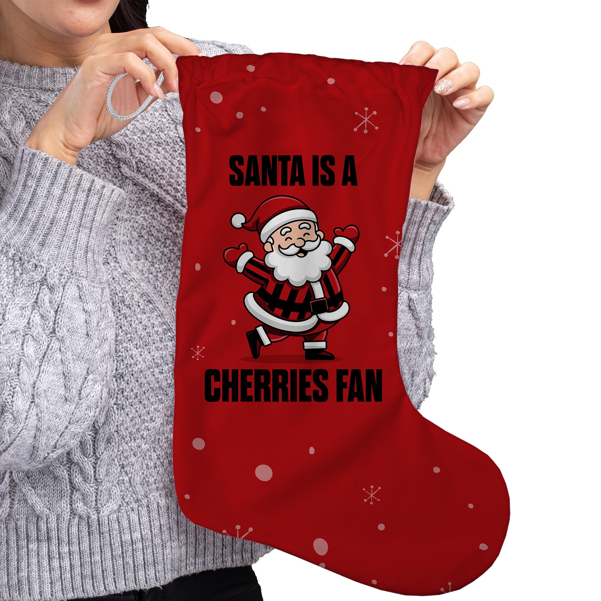 Santa is a Cherries Fan - Stocking