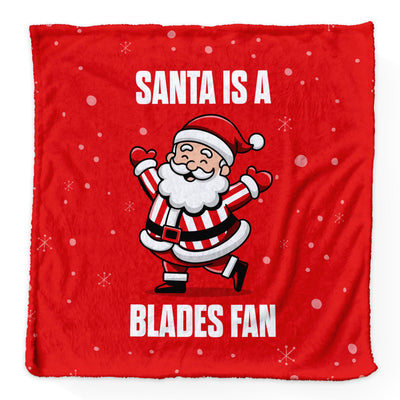 Santa is a Blades Fan - Luxury Fleece Blanket - 2 Sizes
