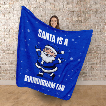 Santa is a Birmingham Fan - Luxury Fleece Blanket