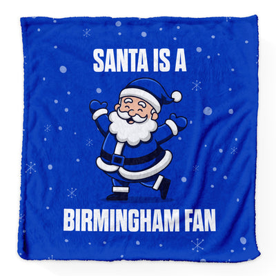 Santa is a Birmingham Fan - Luxury Fleece Blanket - 2 Sizes