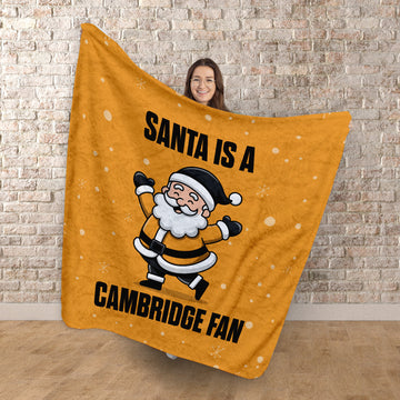 Santa is a Cambridge Fan - Luxury Fleece Blanket