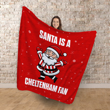 Santa is a Cheltenham Fan - Luxury Fleece Blanket