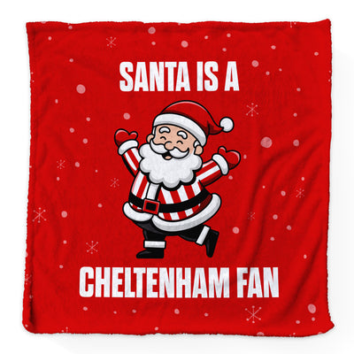 Santa is a Cheltenham Fan - Luxury Fleece Blanket - 2 Sizes