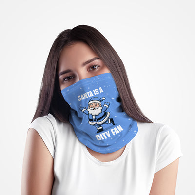 Santa is a City Fan - Manchester Blue - Snood
