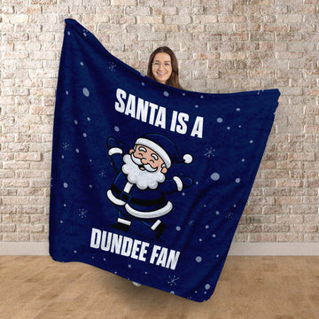 Santa is a Dundee Fan - Luxury Fleece Blanket