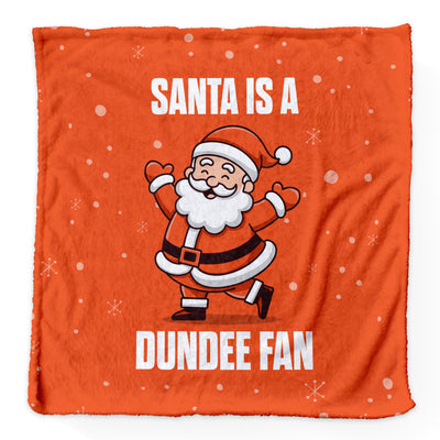 Santa is a Dundee U Fan - Luxury Fleece Blanket - 2 Sizes