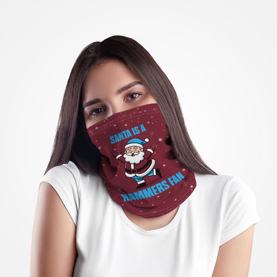 Santa is a Hammers Fan - West Ham - Snood