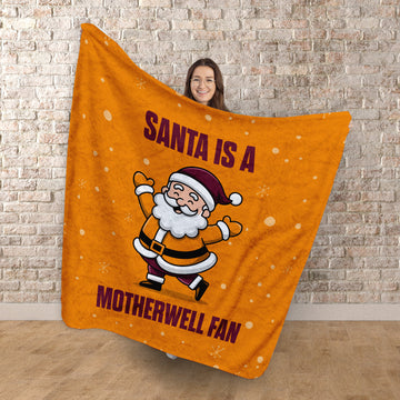 Santa is a Motherwell Fan - Luxury Fleece Blanket