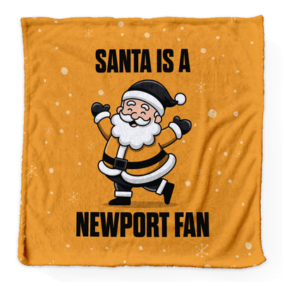 Santa is a Newport Fan - Luxury Fleece Blanket - 2 Sizes