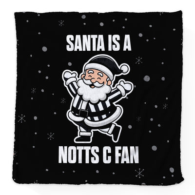 Santa is a Notts C Fan - Luxury Fleece Blanket - 2 Sizes