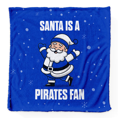 Santa is a Pirates Fan - Luxury Fleece Blanket - Bristol R - 2 Sizes