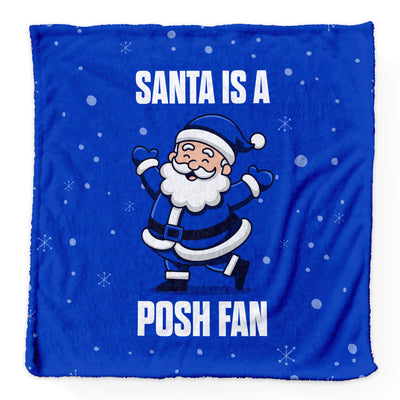Santa is a Posh Fan - Luxury Fleece Blanket - Peterborough - 2 Sizes