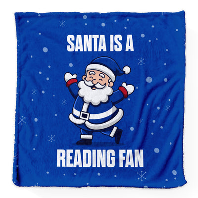 Santa is a Reading Fan - Luxury Fleece Blanket - 2 Sizes