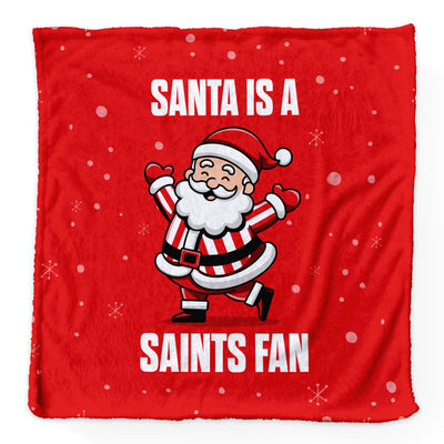 Santa is a Saints Fan - Luxury Fleece Blanket - Southampton - 2 Sizes