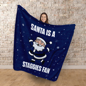 Santa is a Staggies Fan - Luxury Fleece Blanket - Ross County