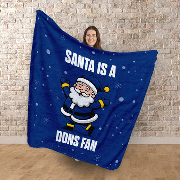 Santa is a Wimbledon Fan - Luxury Fleece Blanket