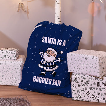 Santa is a Baggies Fan - Santa Sack - West Brom