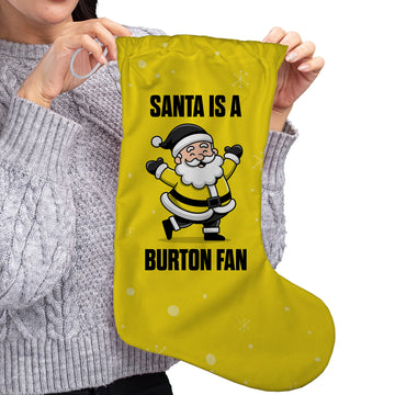Santa is a Burton Fan - Christmas Stocking