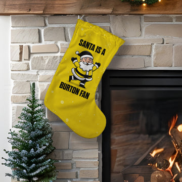 Santa is a Burton Fan - Christmas Stocking