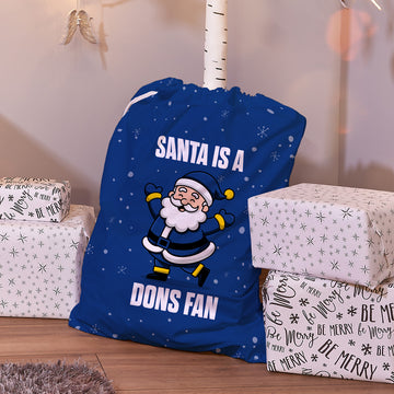 Santa is a Wimbledon Dons Fan - Santa Sack