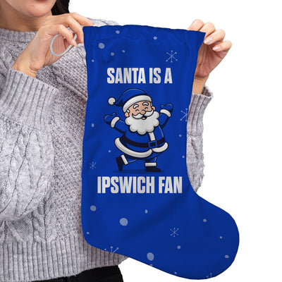 Santa is a Ipswich Fan - Christmas Stocking