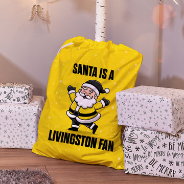 Santa is a Livingston Fan - Santa Sack