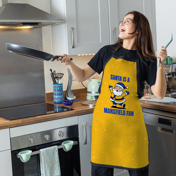 Santa is a Mansfield Fan - Apron