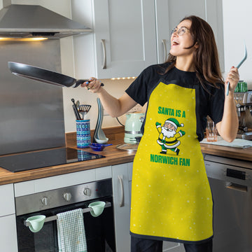 Santa is a Norwich Fan - Apron