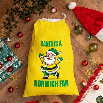 Santa is a Norwich Fan - Santa Sack