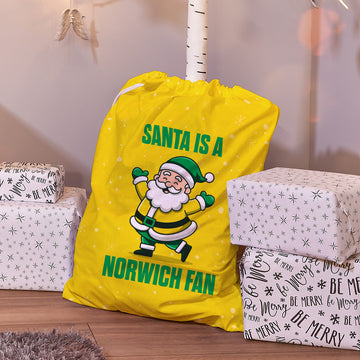 Santa is a Norwich Fan - Santa Sack