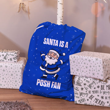 Santa is a Posh Fan - Santa Sack - Peterborough