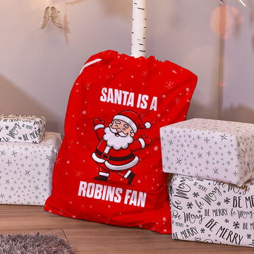 Santa is a Robins Fan - Santa Sack - Bristol C