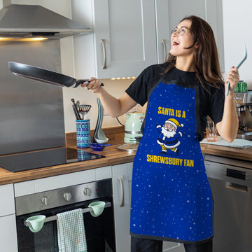 Santa is a Shrewsbury Fan - Apron