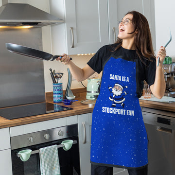 Santa is a Stockport Fan - Apron