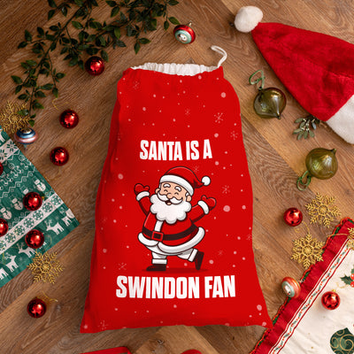 Santa is a Swindon Fan - Santa Sack