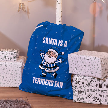Santa is a Terriers Fan - Santa Sack - Huddersfield