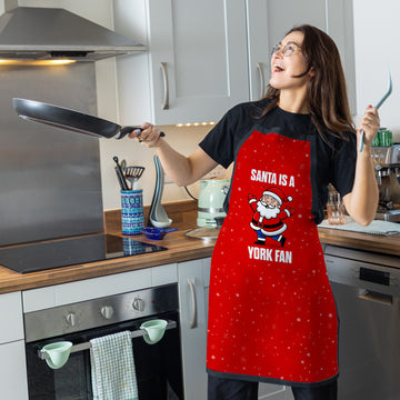 Santa is a York Fan - Apron