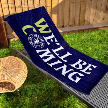 Scotland World Cup 2026 - We'll Be Coming - Beach Towel - Microfibre Retro Beach Towel - 150cm x 75cm