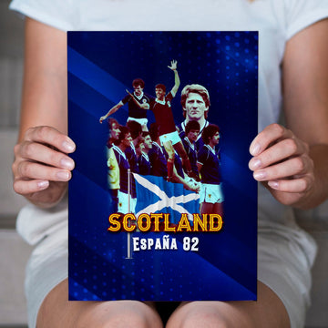 Scotland 1982 World Champions - A4 Metal Sign Plaque - Frame Options Available